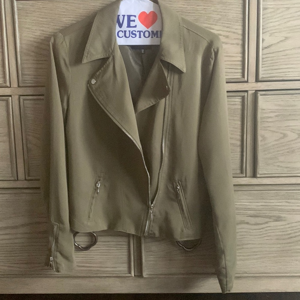 Diamond Jacket Bomber Style Army Green Small